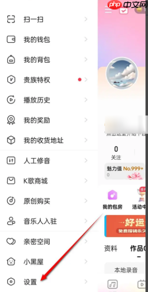 《唱吧》关爱模式关闭方法-第2张图片-佛山资讯网