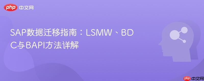 SAP数据迁移指南：LSMW、BDC与BAPI方法详解-第1张图片-佛山资讯网