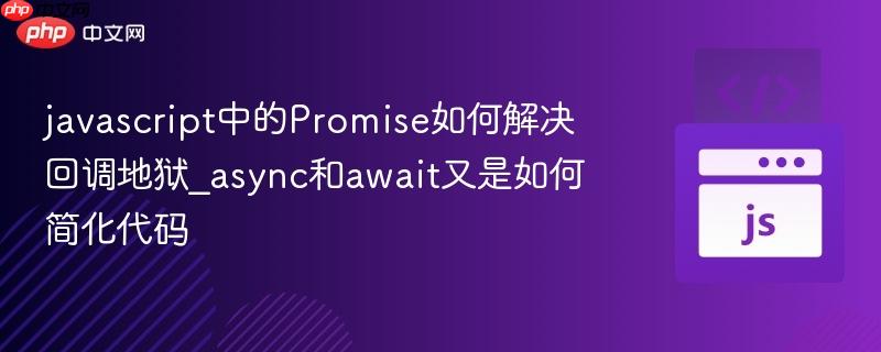 javascript中的Promise如何解决回调地狱_async和await又是如何简化代码-第1张图片-佛山资讯网