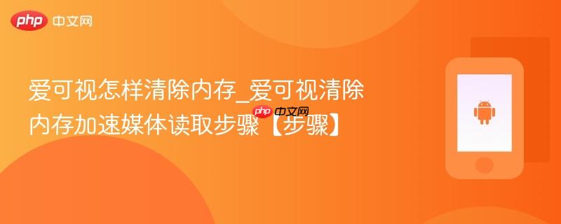 爱可视怎样清除内存_爱可视清除内存加速媒体读取步骤【步骤】-第1张图片-佛山资讯网
