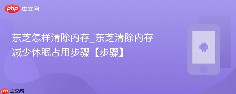 东芝怎样清除内存_东芝清除内存减少休眠占用步骤【步骤】-第1张图片-佛山资讯网 东芝怎样清除内存_东芝清除内存减少休眠占用步骤【步骤】-第1张图片-佛山资讯网