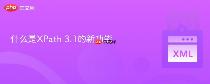 什么是XPath 3.1的新功能-第1张图片-佛山资讯网 什么是XPath 3.1的新功能-第1张图片-佛山资讯网