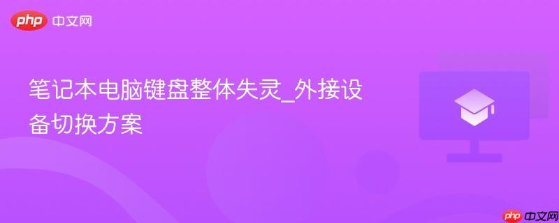 笔记本电脑键盘整体失灵_外接设备切换方案-第1张图片-佛山资讯网