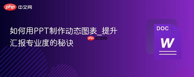 如何用PPT制作动态图表_提升汇报专业度的秘诀-第1张图片-佛山资讯网