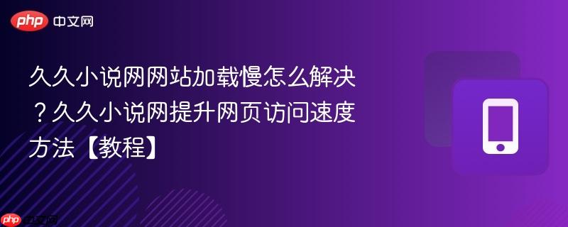 久久小说网网站加载慢怎么解决？久久小说网提升网页访问速度方法【教程】-第1张图片-佛山资讯网