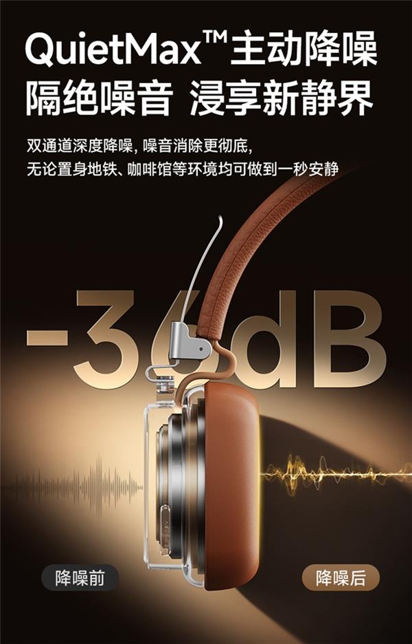 复古美学碰撞声学黑科技！1MORE 黑胶头戴耳机 HQ36 重磅上市，颜值音质双在线-第4张图片-佛山资讯网