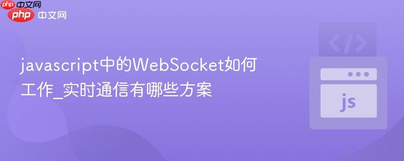 javascript中的WebSocket如何工作_实时通信有哪些方案-第1张图片-佛山资讯网 javascript中的WebSocket如何工作_实时通信有哪些方案-第1张图片-佛山资讯网