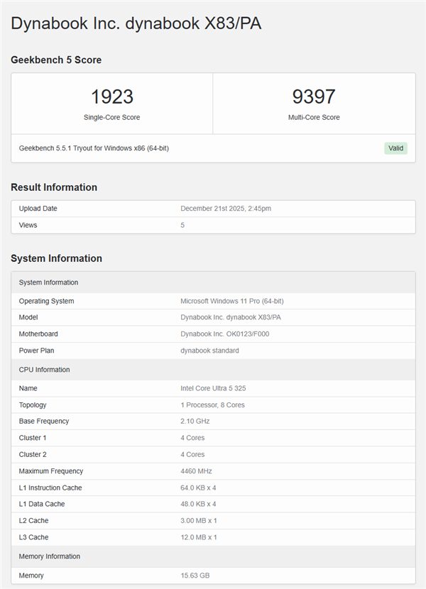 入门玩家春天来了！Intel酷睿Ultra 5 335/325跑分曝光：砍掉E核、最高4.6GHz-第1张图片-佛山资讯网