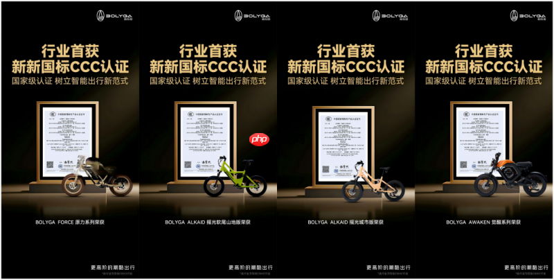 斩获新国标CCC认证柏利迦致胜密钥在此-第2张图片-佛山资讯网