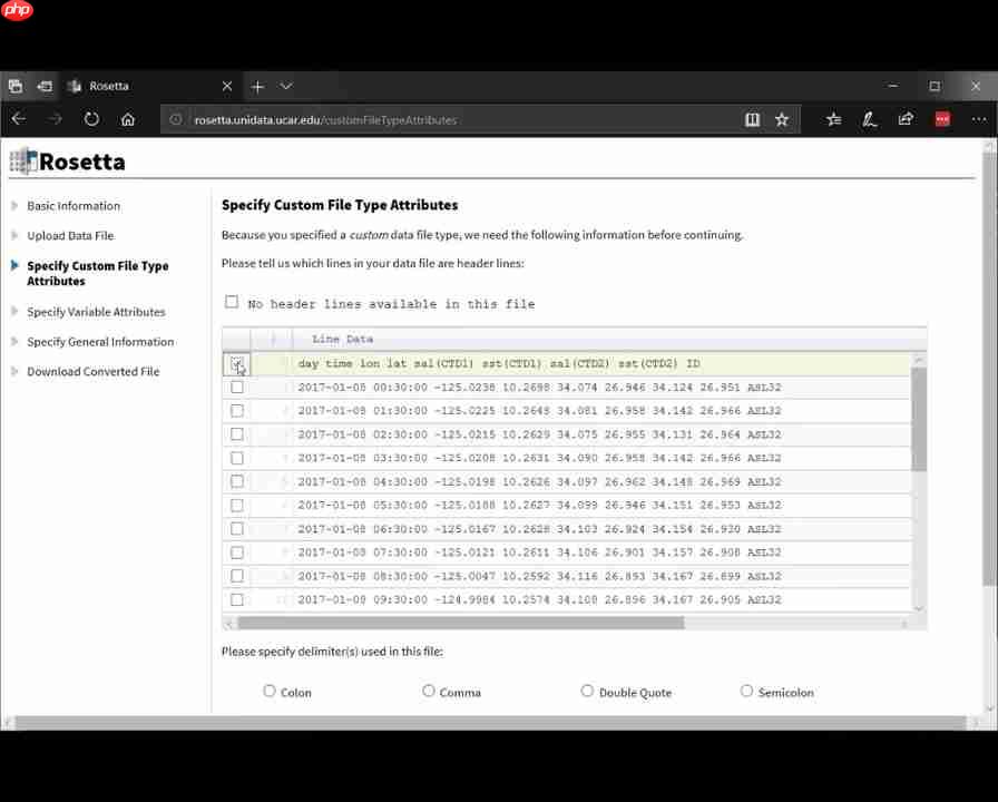 Rosetta Wizard Interface：数据转换与NetCDF创建指南-第3张图片-佛山资讯网