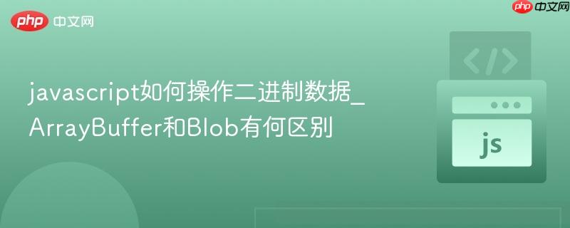 javascript如何操作二进制数据_ArrayBuffer和Blob有何区别-第1张图片-佛山资讯网