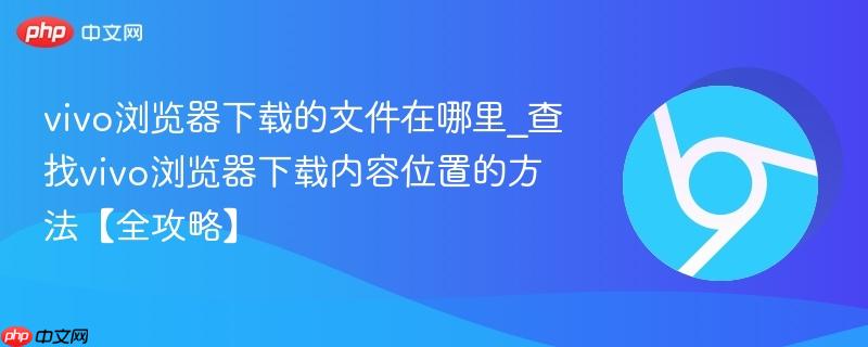 vivo浏览器下载的文件在哪里_查找vivo浏览器下载内容位置的方法【全攻略】-第1张图片-佛山资讯网