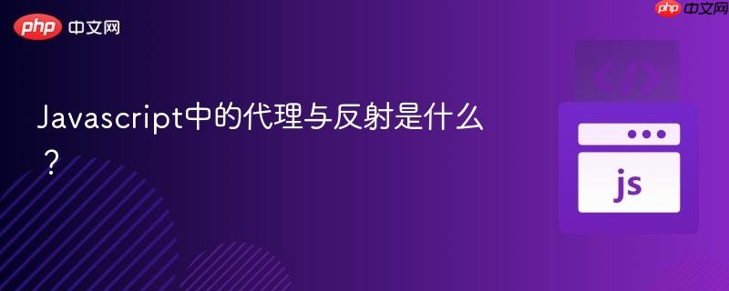 Javascript中的代理与反射是什么?-第1张图片-佛山资讯网 Javascript中的代理与反射是什么?-第1张图片-佛山资讯网
