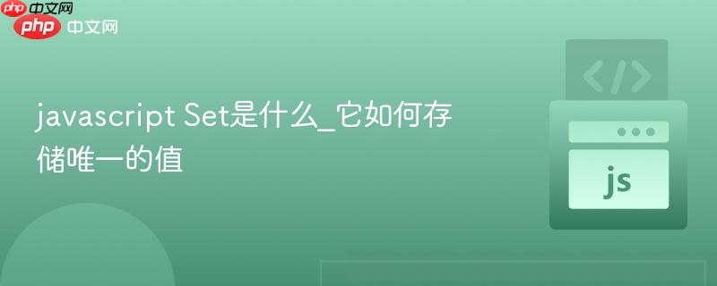 javascript Set是什么_它如何存储唯一的值-第1张图片-佛山资讯网