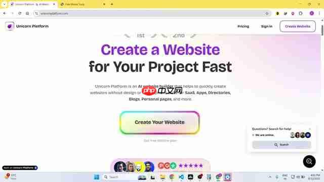 Unicorn Platform：AI驱动的免费网站构建平台-第1张图片-佛山资讯网