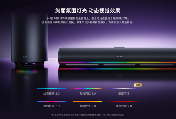 499元 REDMI电脑音箱2 Pro套装正式开售：新增无线低音炮 总功率36W-第5张图片-佛山资讯网