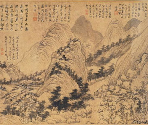 富春山居图,古代绘画艺术巅峰-创作背景与艺术特色分析-第2张图片-佛山资讯网 富春山居图,古代绘画艺术巅峰-创作背景与艺术特色分析-第2张图片-佛山资讯网