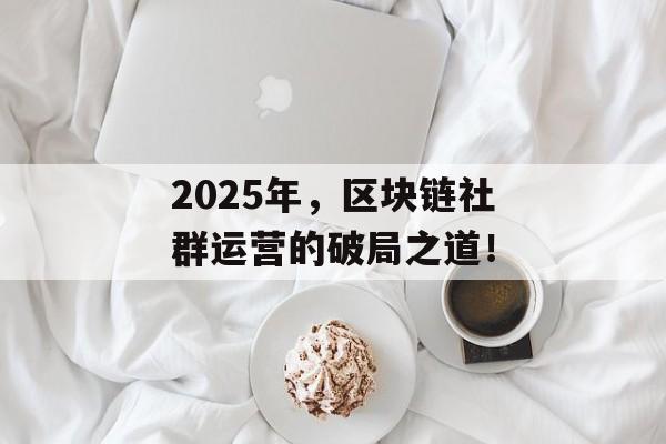 2025年，区块链社群运营的破局之道！-第1张图片-佛山资讯网