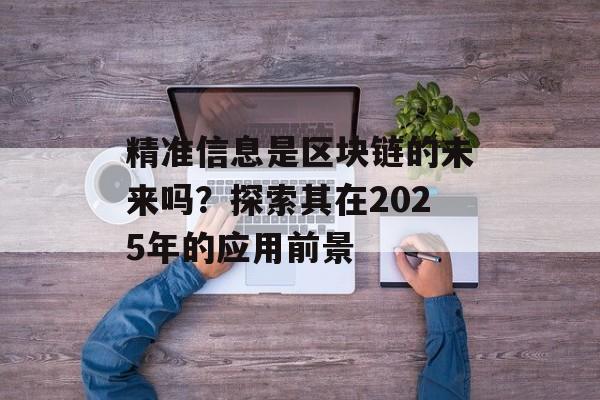 精准信息是区块链的未来吗？探索其在2025年的应用前景-第1张图片-佛山资讯网