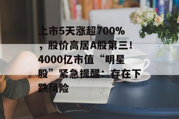 上市5天涨超700%,股价高居A股第三!4000亿市值“明星股”紧急提醒:存在下跌风险-第1张图片-佛山资讯网 上市5天涨超700%,股价高居A股第三!4000亿市值“明星股”紧急提醒:存在下跌风险-第1张图片-佛山资讯网