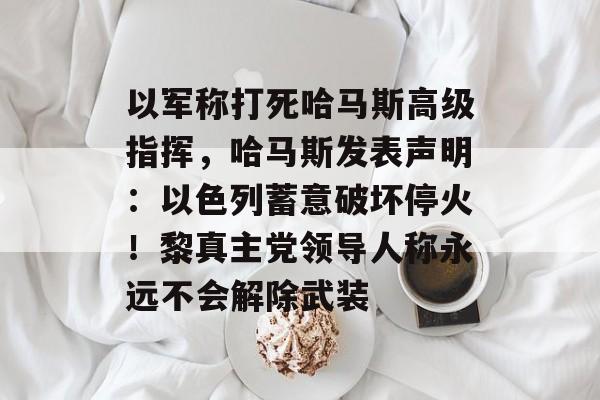 以军称打死哈马斯高级指挥,哈马斯发表声明:以色列蓄意破坏停火!黎真主党领导人称永远不会解除武装-第1张图片-佛山资讯网 以军称打死哈马斯高级指挥,哈马斯发表声明:以色列蓄意破坏停火!黎真主党领导人称永远不会解除武装-第1张图片-佛山资讯网
