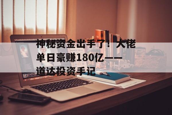 神秘资金出手了！大佬单日豪赚180亿——道达投资手记-第1张图片-佛山资讯网