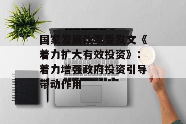 国家发展改革委发文《着力扩大有效投资》:着力增强政府投资引导带动作用-第1张图片-佛山资讯网 国家发展改革委发文《着力扩大有效投资》:着力增强政府投资引导带动作用-第1张图片-佛山资讯网