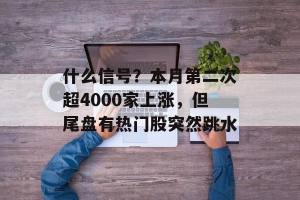 什么信号？本月第二次超4000家上涨，但尾盘有热门股突然跳水-第1张图片-佛山资讯网