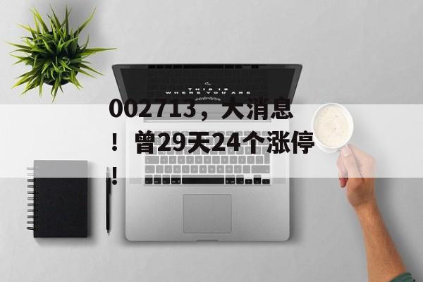 002713,大消息!曾29天24个涨停!-第1张图片-佛山资讯网 002713,大消息!曾29天24个涨停!-第1张图片-佛山资讯网