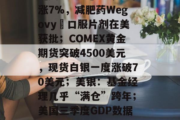 【美股盘前】诺和诺德涨7%,减肥药Wegovy®口服片剂在美获批;COMEX黄金期货突破4500美元,现货白银一度涨破70美元;美银:基金经理几乎“满仓”跨年;美国三季度GDP数据今晚公布-第1张图片-佛山资讯网 【美股盘前】诺和诺德涨7%,减肥药Wegovy®口服片剂在美获批;COMEX黄金期货突破4500美元,现货白银一度涨破70美元;美银:基金经理几乎“满仓”跨年;美国三季度GDP数据今晚公布-第1张图片-佛山资讯网